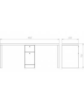 Маникюрный стол "Double ECO"