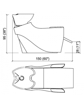 Мойка парикмахерская "MUU MUU ECO E"