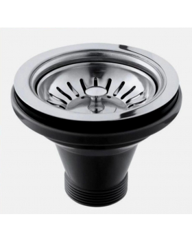 Парикмахерская средняя раковина SUN&SPA "ГАММА" черная + СЛИВ