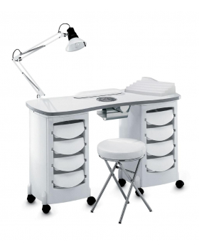 Стол маникюрный 2-ной с вытяжкой "167LX"