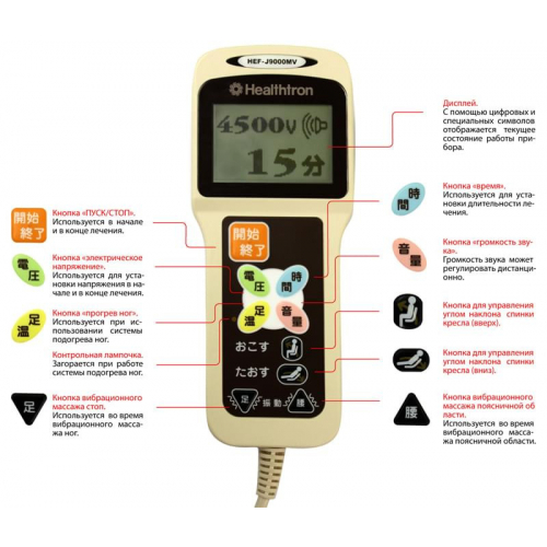 Физиотерапевтическое кресло "Hakuju Healthtron HEF-J9000MV"