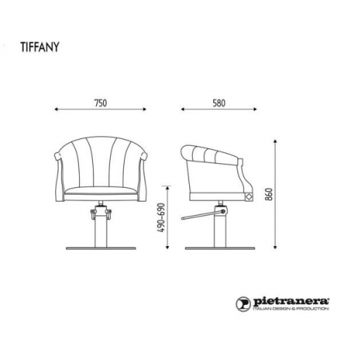 Кресло парикмахерское "TIFFANY"