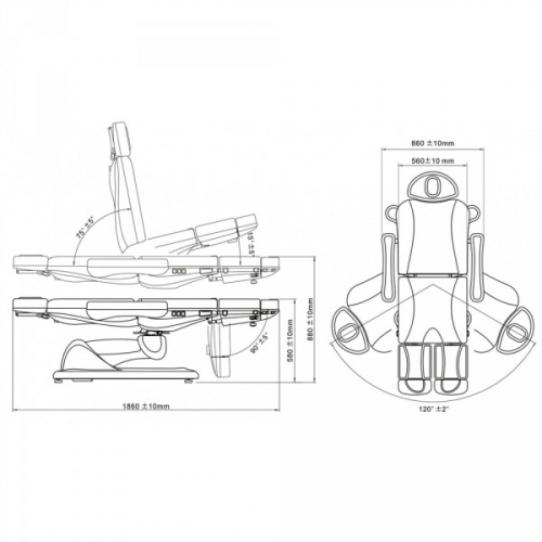 Педикюрное кресло "Р33 TARSE"