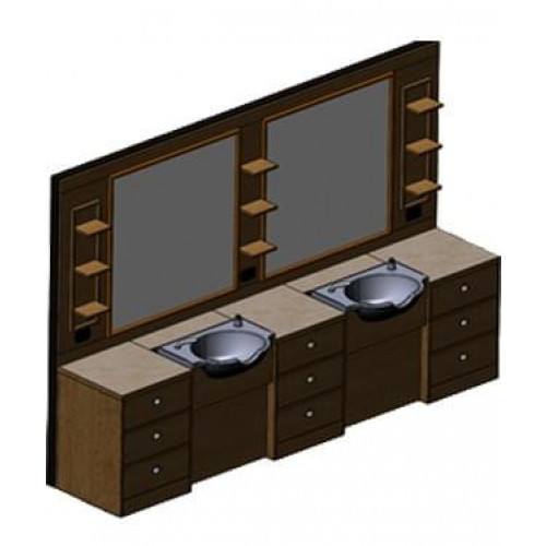 Мужское зеркало барбер "Tivoli 2"