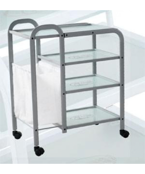 Столик косметологический (металл/стекло) - "н04"